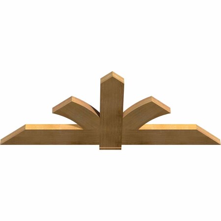 Ekena Millwork Redmond Rough Sawn Timber Gable Bracket, Western Red Cedar, 60"W x 25"H x 2"D x 6"F, 10/12 Pitch GBW060X25X0206RED00RWR